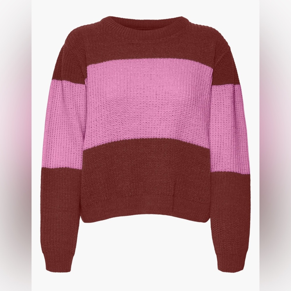 Vera Moda Stripe Crewneck Sweater